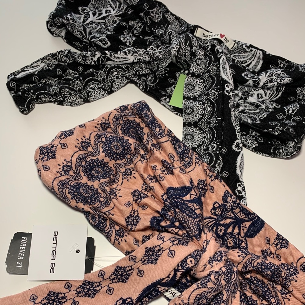 NEW Black Tube Tie Top